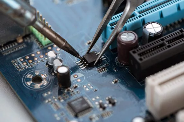 Soldering a small component on a BGA board